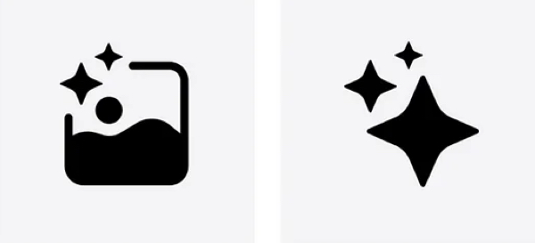 关于AI人工智能的符号“闪光星星”在UI界面设计中的设计意义